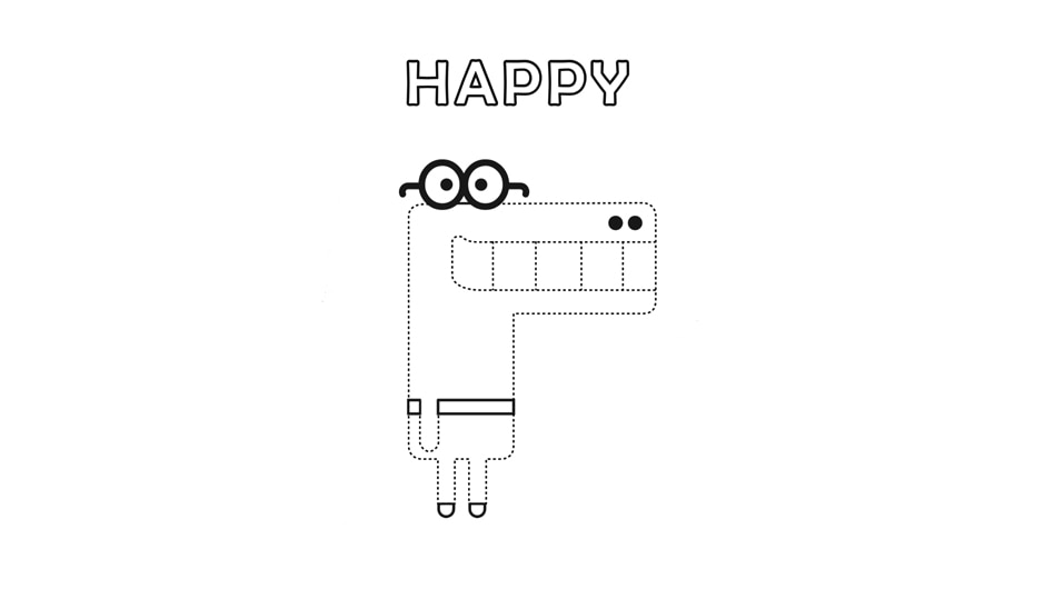 Happy - dot to dot