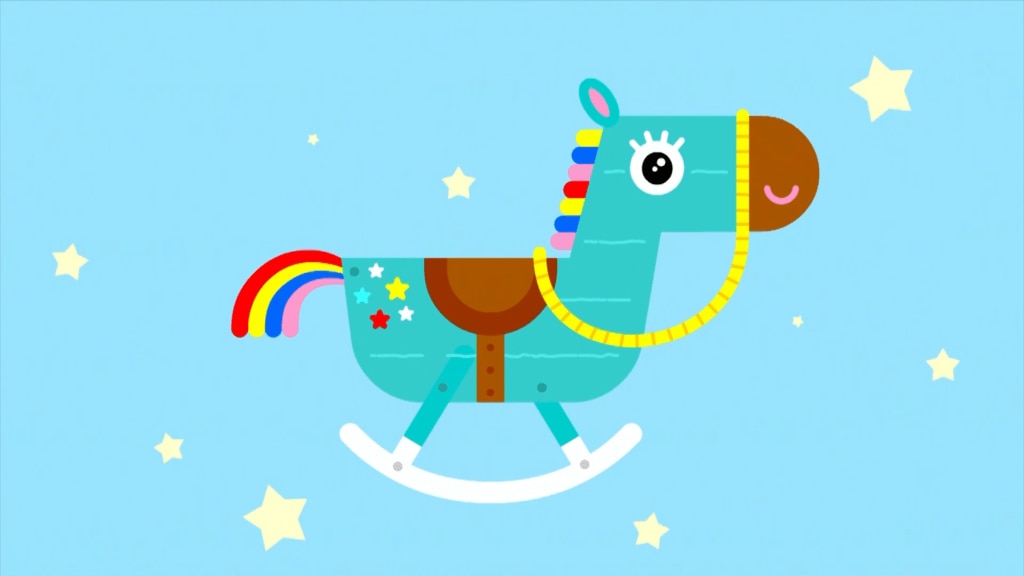 Buckee, the rocking horse from Hey Duggee