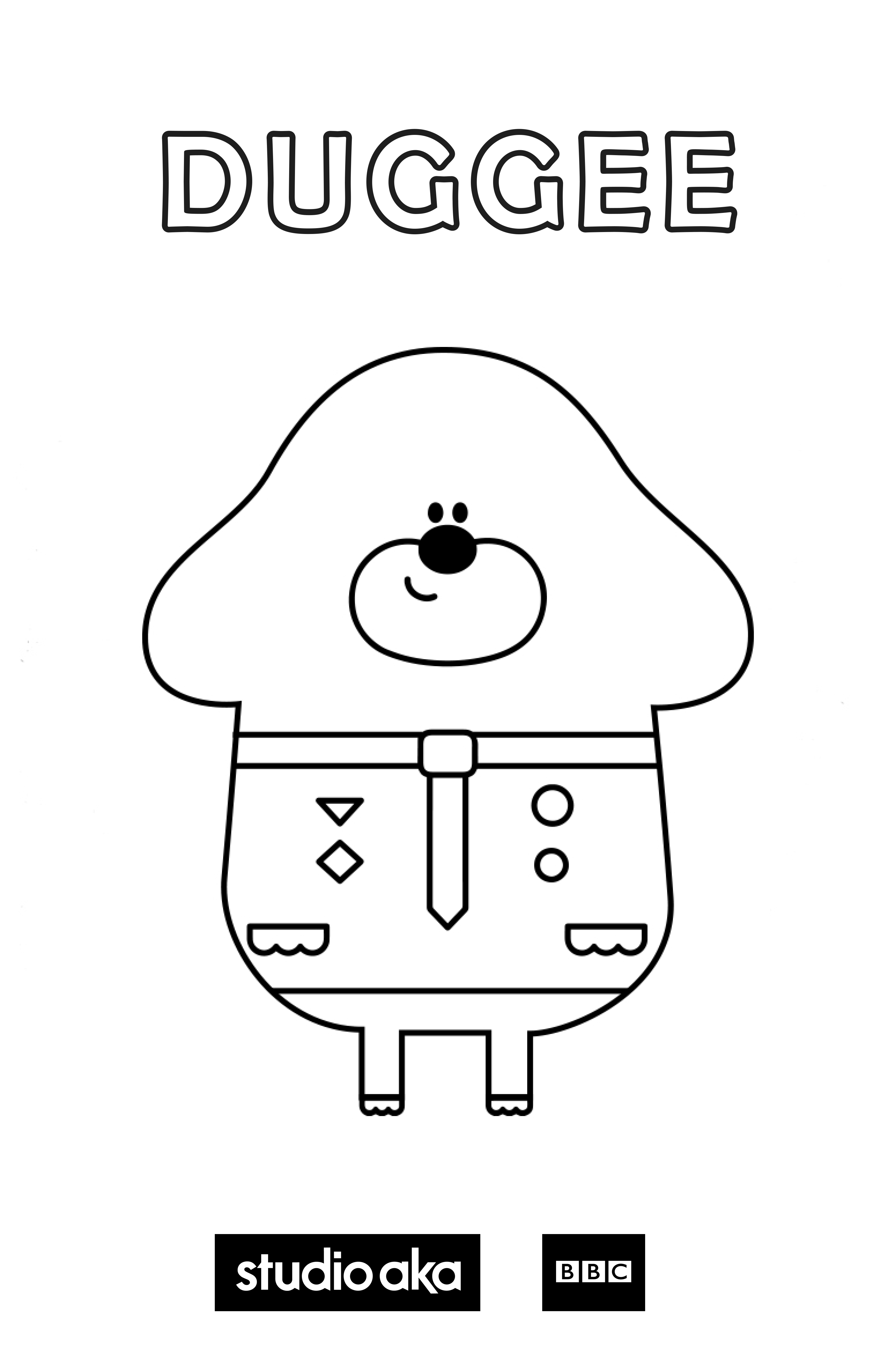 Duggee Hey Coloring Colouring Pages Printable Norrie Book Sheets 