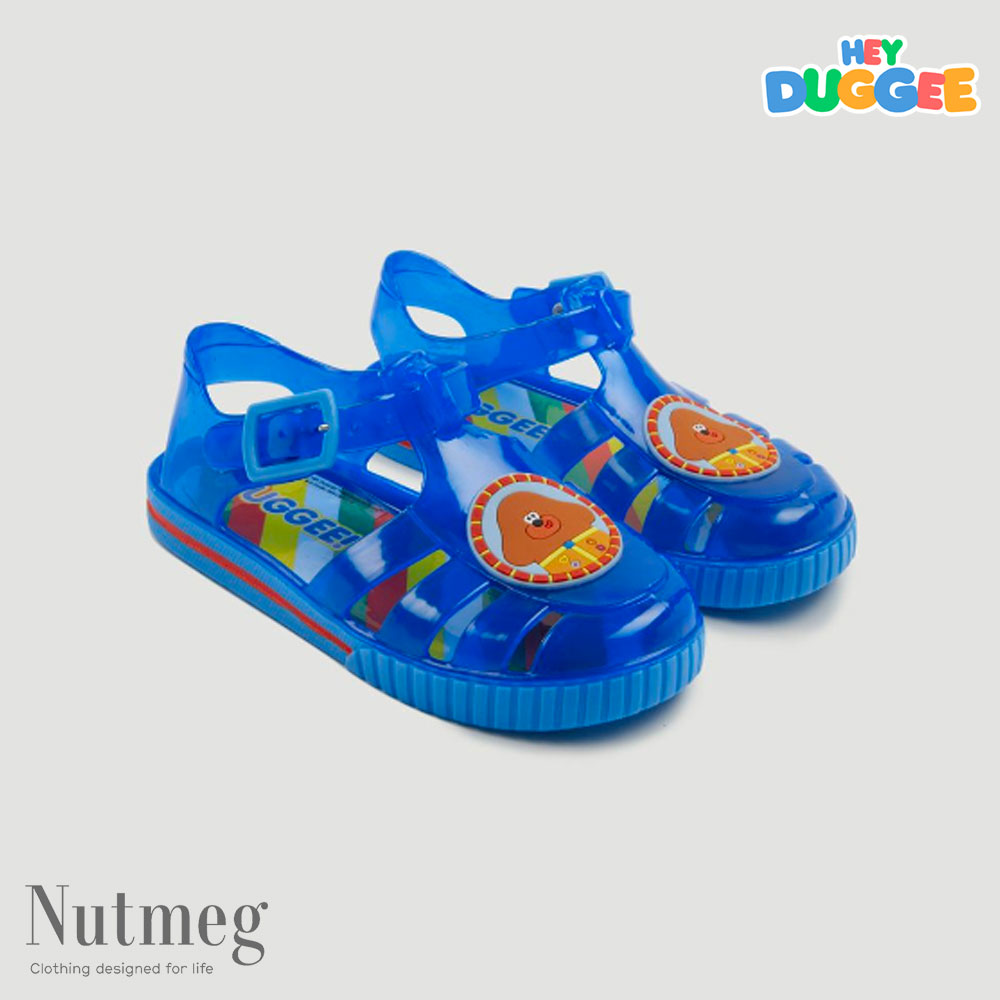 blue jelly sandals