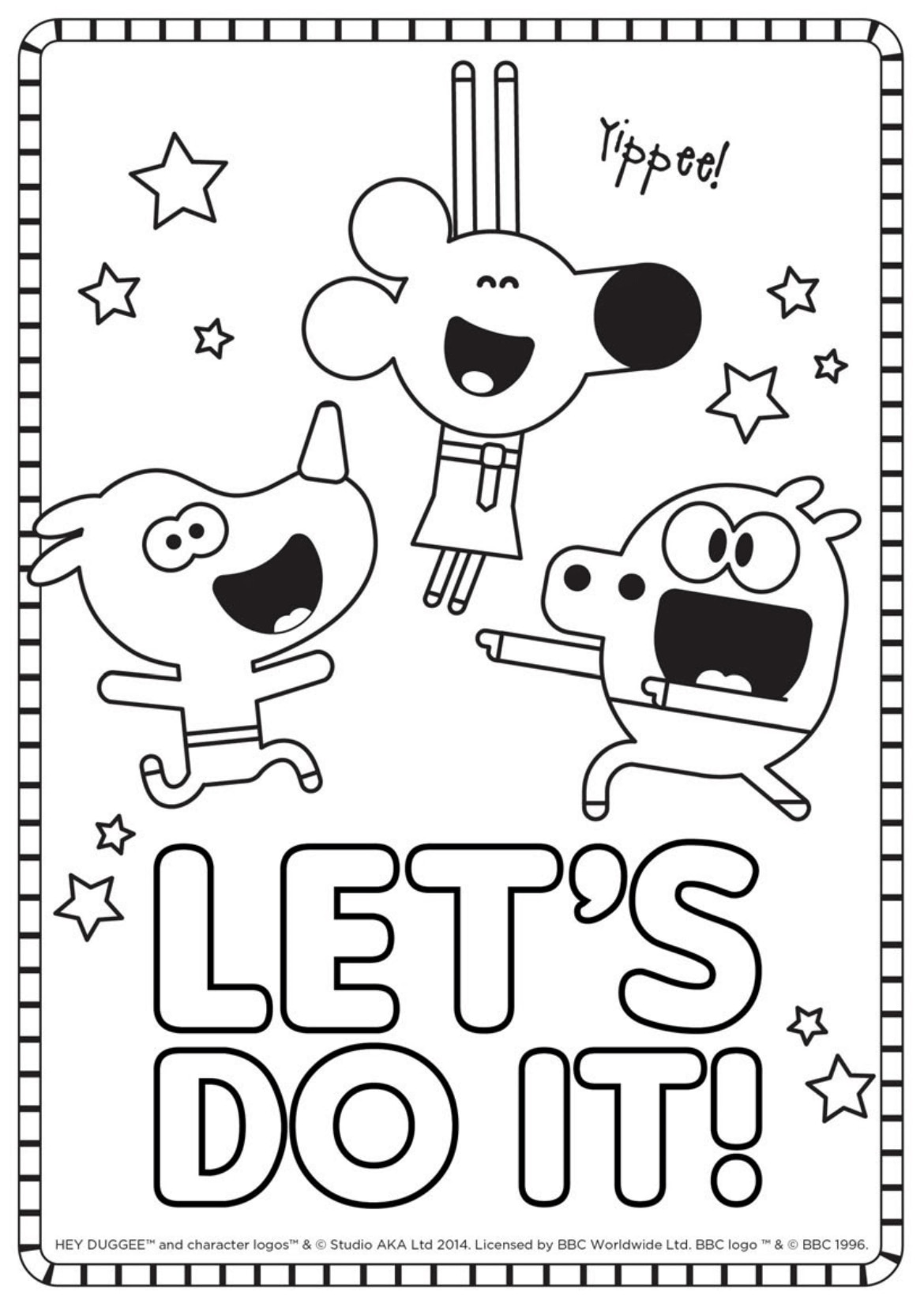 "Let's Do It!" Colouring Sheet