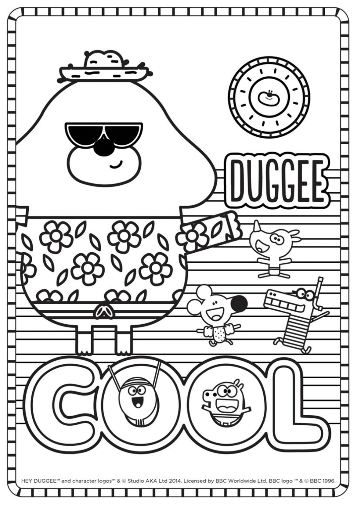 Cool Colouring Sheet Hey Duggee Official Website