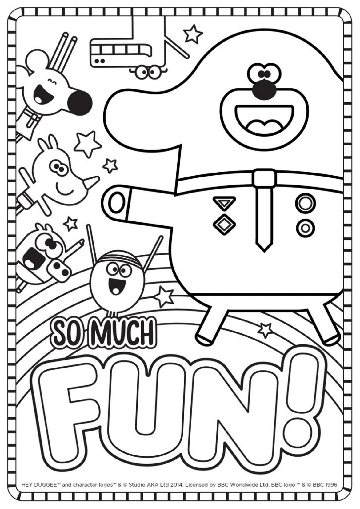 Fun Colouring Sheet - Hey Duggee Official Website