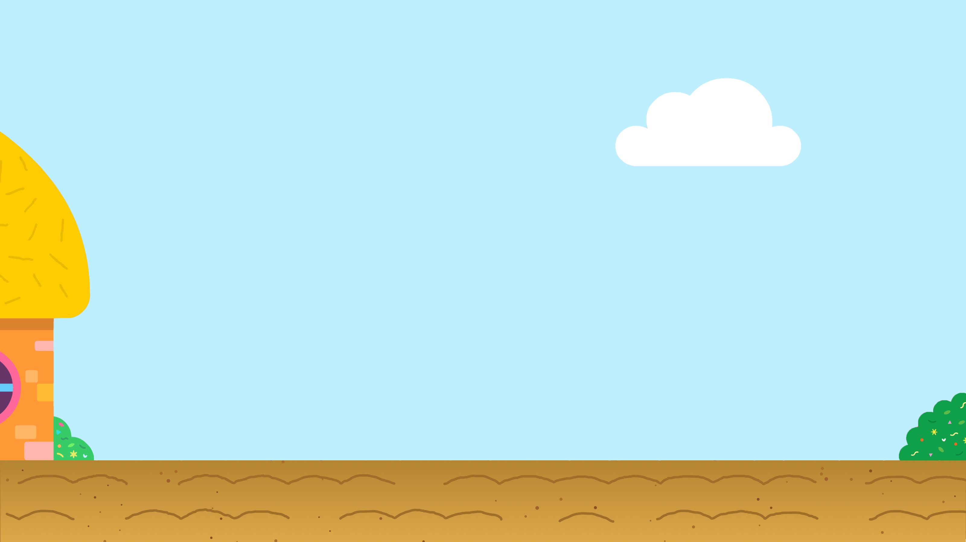 Roly's hut and muddy ground