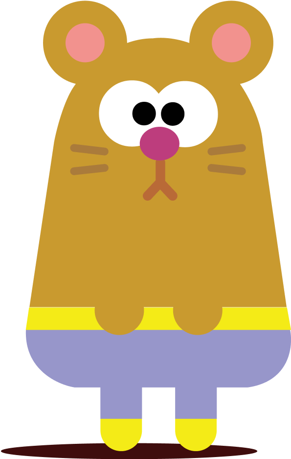 Vole standing with arms down