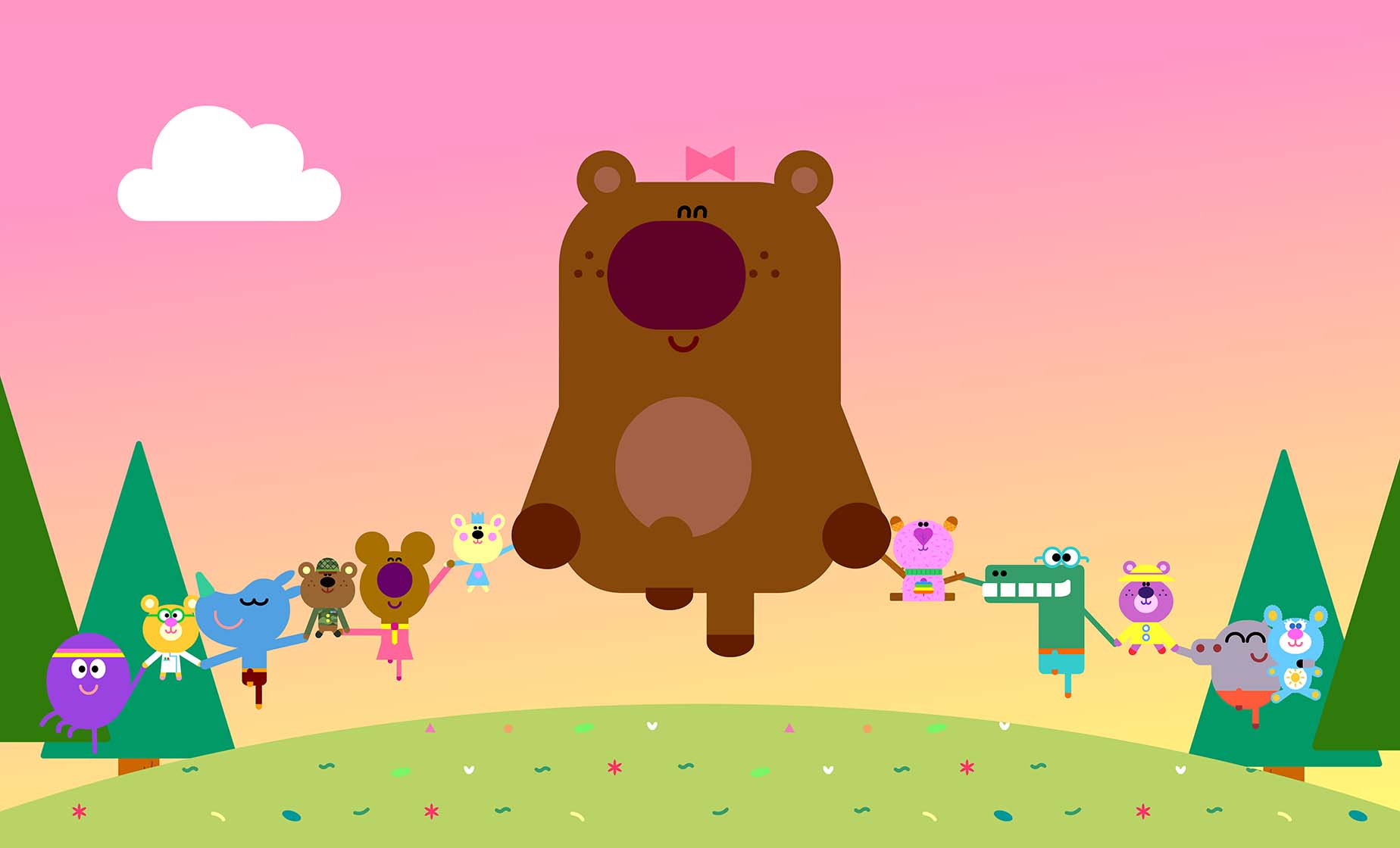 Duggee teddy bear top